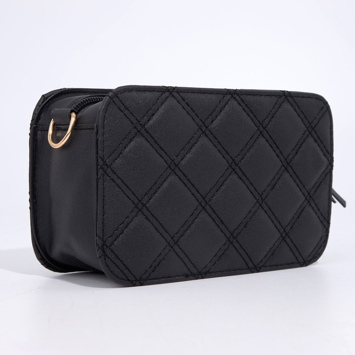 Сумка кросс-боди на молнии, цвет чёрный Сумка кросс-боди на молнии, цвет чёрный