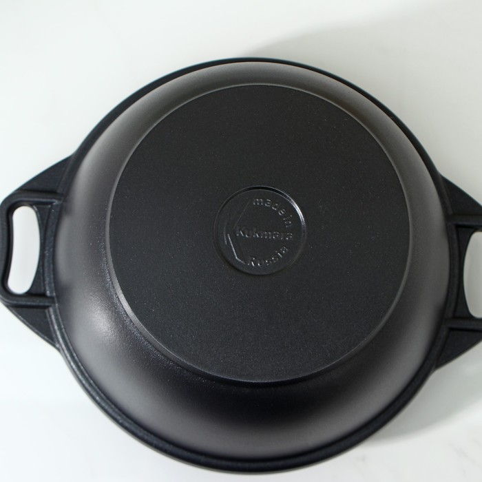 Казан «Традиция», 3 л, крышка-сковорода, литые ручки, антипригарное покрытие, цвет чёрный Казан «Традиция», 3 л, крышка-сковорода, литые ручки, антипригарное покрытие, цвет чёрный