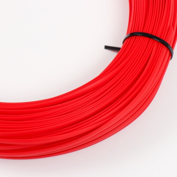 Ротанг искусственный 6 мм 100 м волна (красный) Ротанг искусственный 6 мм 100 м волна (красный)