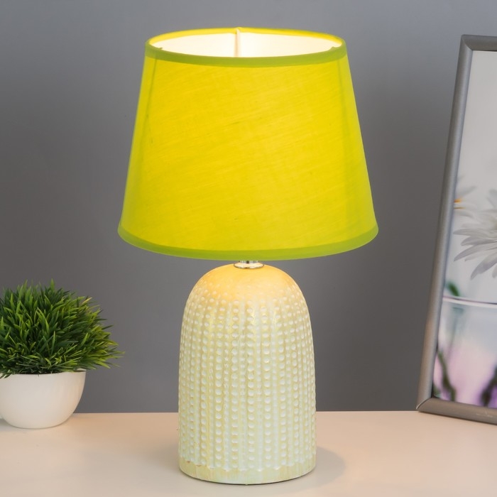 Настольная лампа Настольная лампа "Илария" Е14 40Вт зеленый 20х20х33 см RISALUX