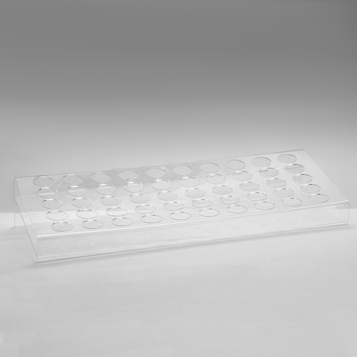 Подставка под помаду на 50 позиций, 46×16,5×8 см, оргстекло 2 мм, В ЗАЩИТНОЙ ПЛЁНКЕ Подставка под помаду на 50 позиций, 46×16,5×8 см, оргстекло 2 мм, В ЗАЩИТНОЙ ПЛЁНКЕ