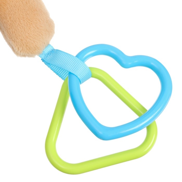 Подвеска мягкая «Мишка», погремушка, прорезыватель, на кроватку, коляску, Mum&Baby Подвеска мягкая «Мишка», погремушка, прорезыватель, на кроватку, коляску, Mum&Baby