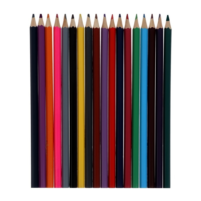 Карандаши 18 цветов Calligrata, шестигранные, в картонной коробке Карандаши 18 цветов Calligrata, шестигранные, в картонной коробке