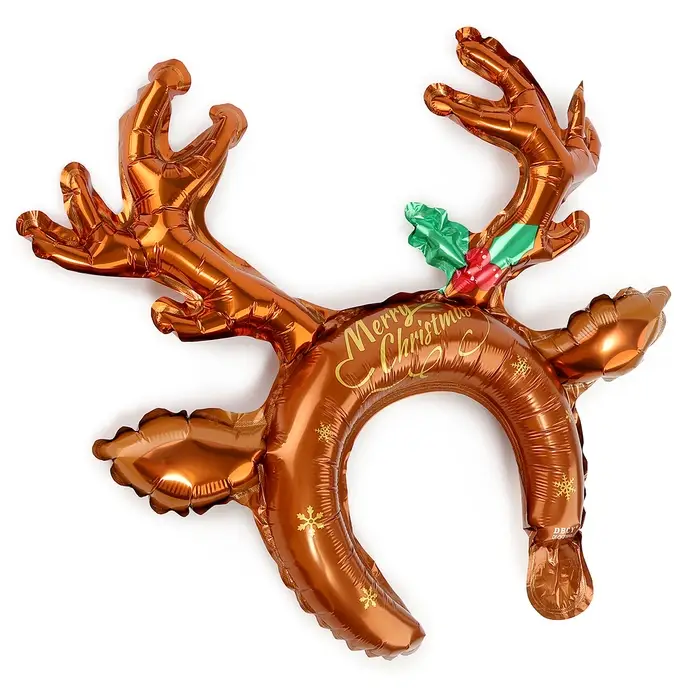Ободок новогодний воздушный 14" &laquo;Рождественский олень&raquo;
