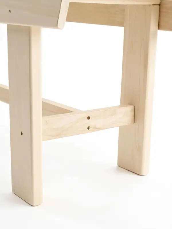 Лавка деревянная для дачи и бани, 120&times;40&times;41 см, из наличника