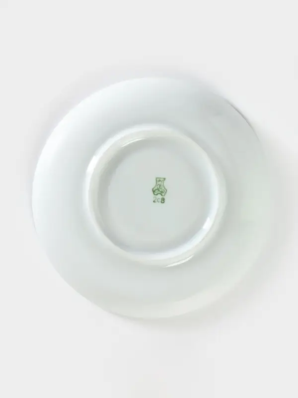 Блюдце Добрушский завод &laquo;Гуси&raquo;, d=15 см, 250 мл, фарфор, белое