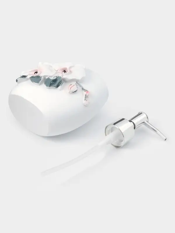 Аксессуары для ванной &laquo;Орхидея&raquo;, 3 предмета, дозатор 580 мл, мыльница, стакан