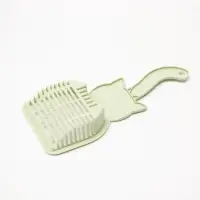 Совок для туалета &laquo;Довольный кот&raquo;, 28&times;12.5 см, пластик, зелёный