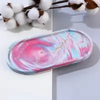 Блюдце &laquo;Разводы&raquo;, 18.5 х 9 см, МИКС