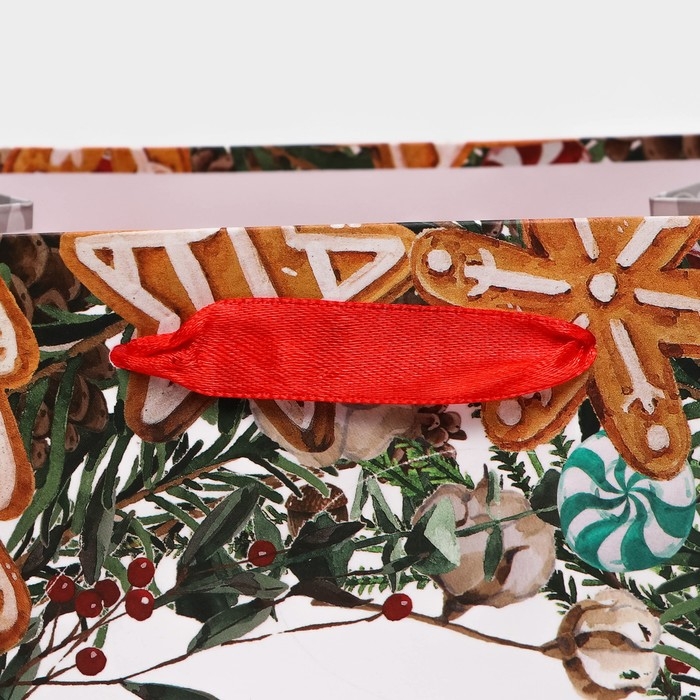 Новый год. Пакет подарочный, ламинированный, "С Новым Годом!",18 х 23 х 10 см.