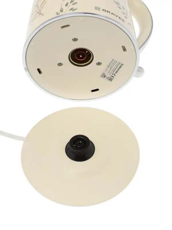 Чайник BRAYER 1083BR-YE, электрический, 2200Вт, 1.7л, нерж.сталь. автоотключение