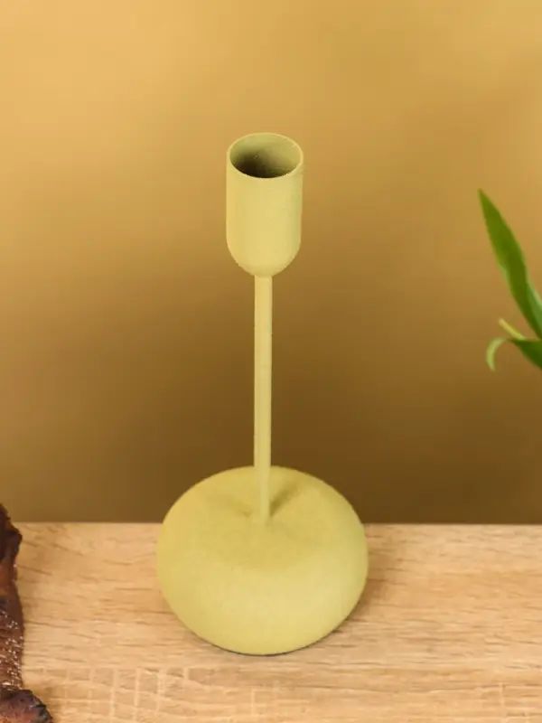 Подсвечник на 1 свечу текстурный  Подсвечник на 1 свечу текстурный "Олива" 8х8х20 см