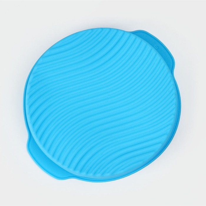 Форма для выпечки с ручками Доляна «Круг», силикон, 27×24×6 см, внутренний диаметр 22 см, цвет МИКС Форма для выпечки с ручками Доляна «Круг», силикон, 27×24×6 см, внутренний диаметр 22 см, цвет МИКС