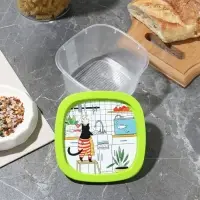 Ланч-боксы «Домашний уют», набор 4 шт.: 230 мл, 500 мл, 900 мл, 1550 мл