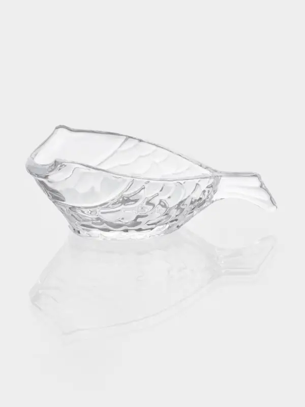 Икорница стеклянная  Икорница стеклянная "Рыба" 16,6х7,5х9,5 см, прозрачная