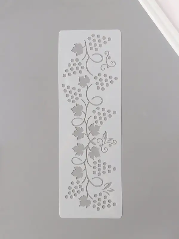 Трафарет бордюрный пластик Трафарет бордюрный пластик "Виноград" 10х30 см