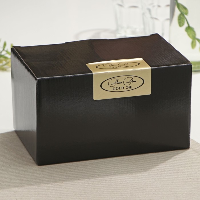 Масленка Paşabahçe. 19.8×13.1 см, стекло, прозрачная, золотистая Масленка Paşabahçe. 19.8×13.1 см, стекло, прозрачная, золотистая