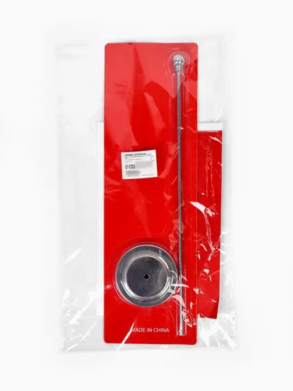 Флагшток настольный с флагом России, круг 2&times;7 см, 30&times;7 см, серебро