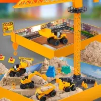 Игровой набор &laquo;Стройка&raquo;, подвижные элементы, с кинетическим песком