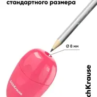 Точилка ErichKrause Eva Reef, 1 отверстие, с контейнером, МИКС