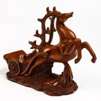 Подставка под бутылку TAKE IT EASY &laquo;Олень&raquo;, полистоун под дерево, 17&times;12&times;28 см