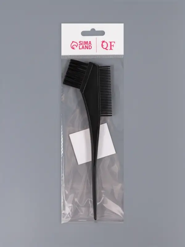 Расчёска - кисть для окрашивания, 20.5(±1) × 7 см, чёрная