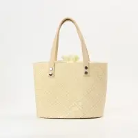 Сумка плетёная из пандана, 27&times;17&times;40 см, бежевая