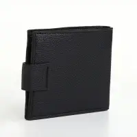 Портмоне мужское на магните, отдел для карт, монет, чёрное