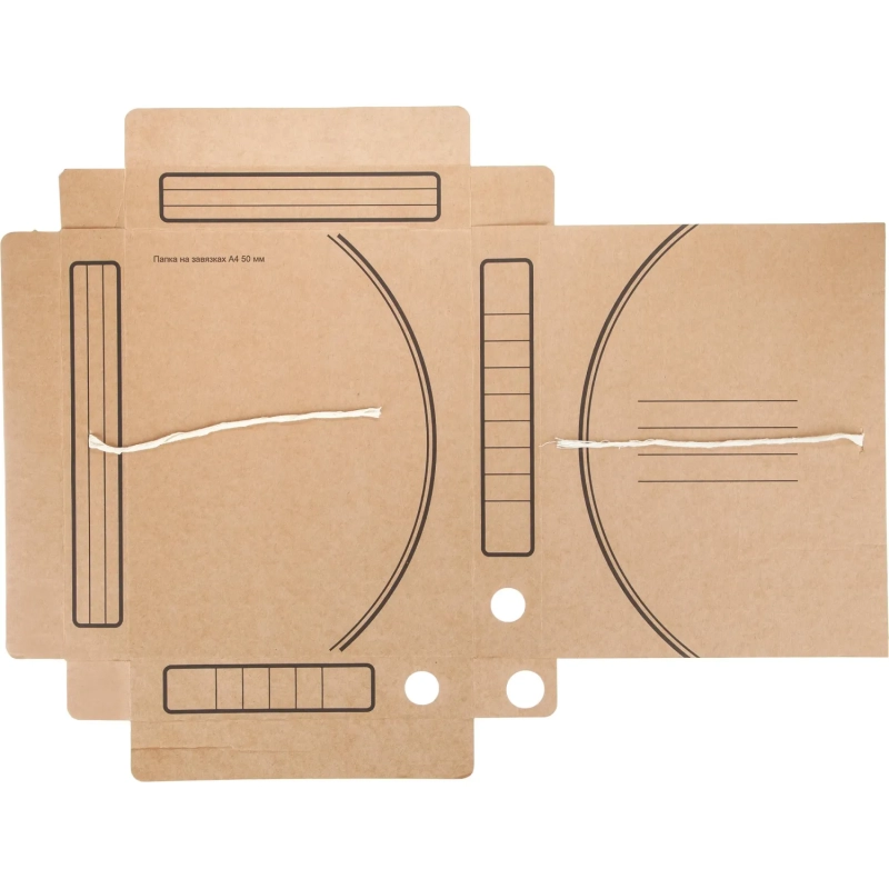 Короб архивный  на двух завязках, А4, гофрокартон, 50 мм