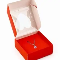Коробка под бижутерию с окном «Сердце», 7.5 х 7.5 х 3 см