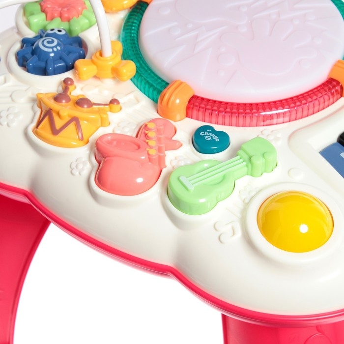 Развивающий столик, световые и звуковые эффекты, цвет красный Развивающий столик, световые и звуковые эффекты, цвет красный