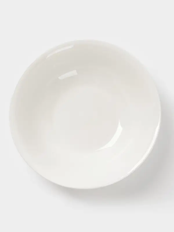 Тарелка глубокая Доляна White Label, 1.5 л, d=22.5 см, фарфор, белая