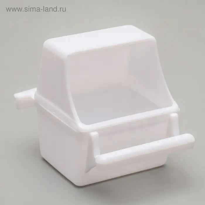 Кормушка для птиц, 7.5&times;5.5&times;9 см, внутренняя, пластик, белая