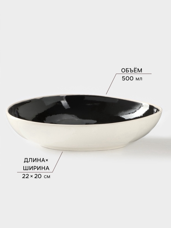 Набор тарелок «Рестос Блэк», 4 предмета, керамика, 1 сорт, Иран Набор тарелок «Рестос Блэк», 4 предмета, керамика, 1 сорт, Иран