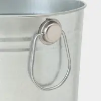 Вазон оцинкованный с ручками, 9 л, d=21 см, h=40 см, ГОСТ