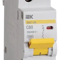 KARAT Автоматический выключатель ВА47-100 1P C 80А 10кА IEK