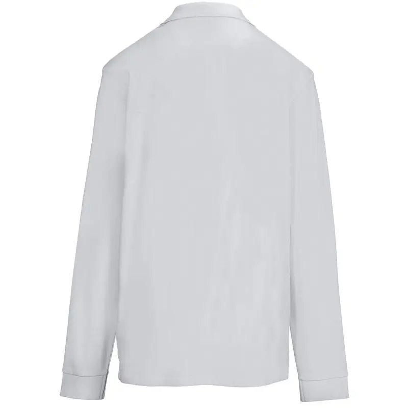 Рубашка поло унисекс с длинным рукавом Pacific LSL, серая, размер XS