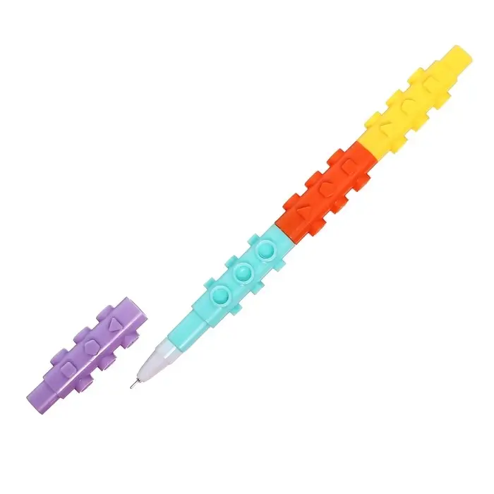 Ручка - прикол гелевая Calligrata «Конструктор», МИКС Ручка - прикол гелевая Calligrata «Конструктор», МИКС