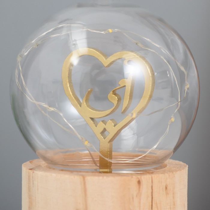 Ночник «Шар-сердце» LED 3хAG10 шар 8см 6,5х6,5х11,5см Ночник «Шар-сердце» LED 3хAG10 шар 8см 6,5х6,5х11,5см