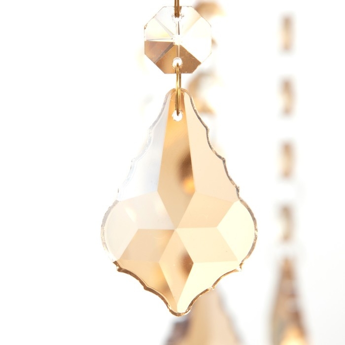 Люстра Люстра "Палермо" 8хЕ14 25Вт коньяк 72х72х60-90 см BayerLux