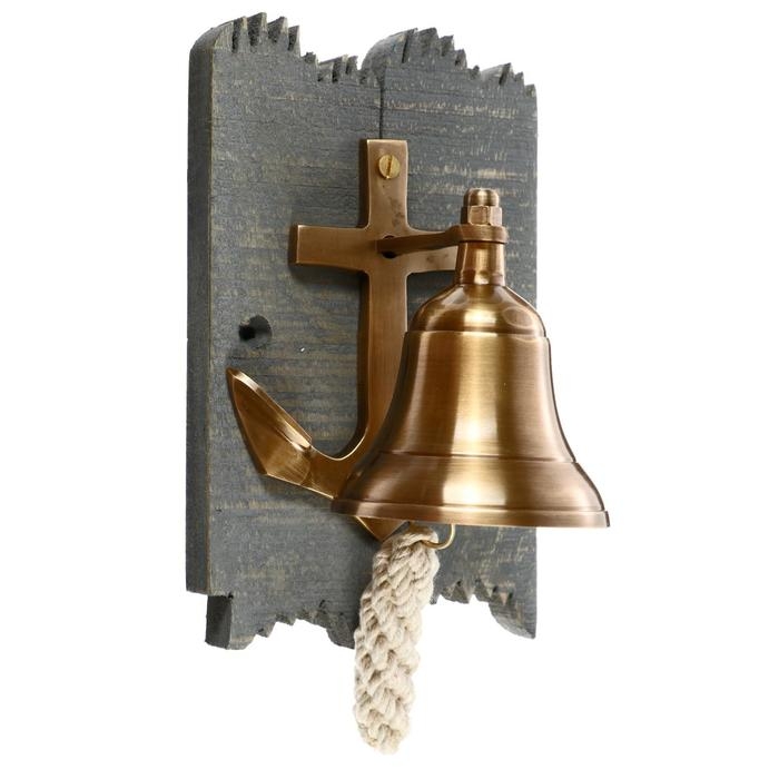 Рында латунь  Рында латунь "Мне бы в море" 11х18х12 см