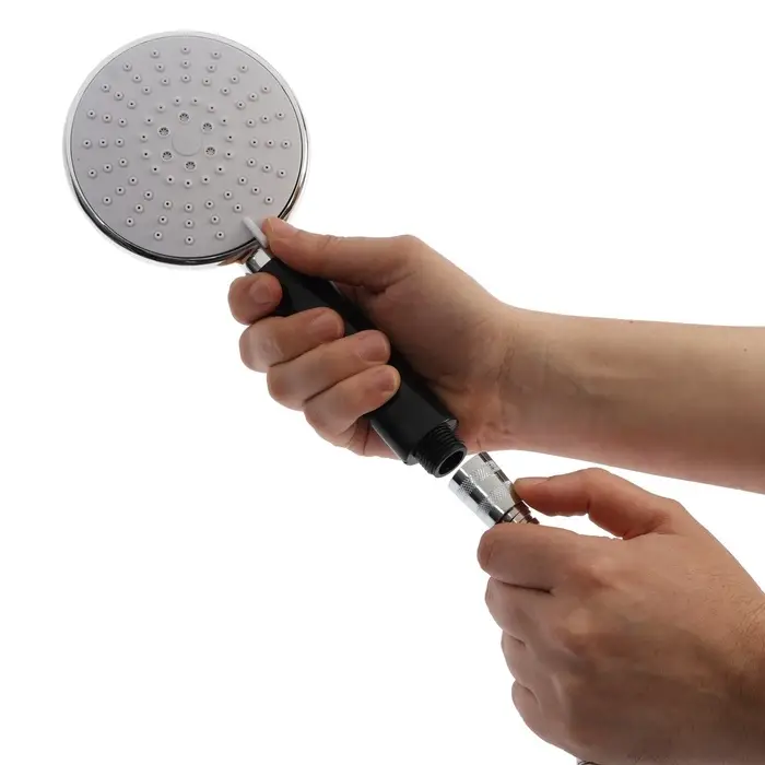 Душевая лейка 5 режимов со шлангом, держатель, крепеж в комплекте.
