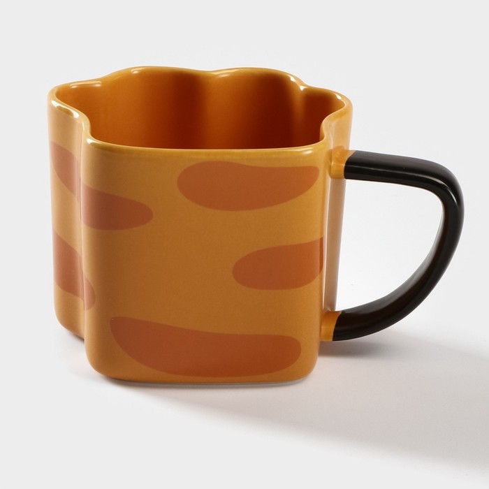 Кружка керамическая &laquo;Лапа тигра&raquo;, 350 мл, цвет оранжевый