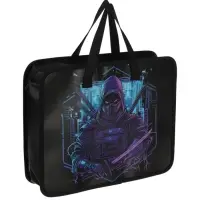 Папка с ручками &laquo;Воин&raquo;, А4, пластиковая, 70 мм, 322&times;256 мм