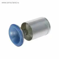 Опора мебельная, регулируемая, алюминиевая, d=50 мм, h=100 мм, цвет матовый хром, 4 шт.