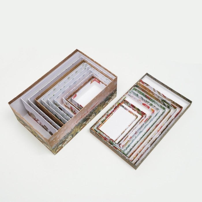 Набор коробок 10 в 1 «Время чудес», 32,5 х 20 х 12,5 — 12 х 7 х 4 см Набор коробок 10 в 1 «Время чудес», 32,5 х 20 х 12,5 — 12 х 7 х 4 см