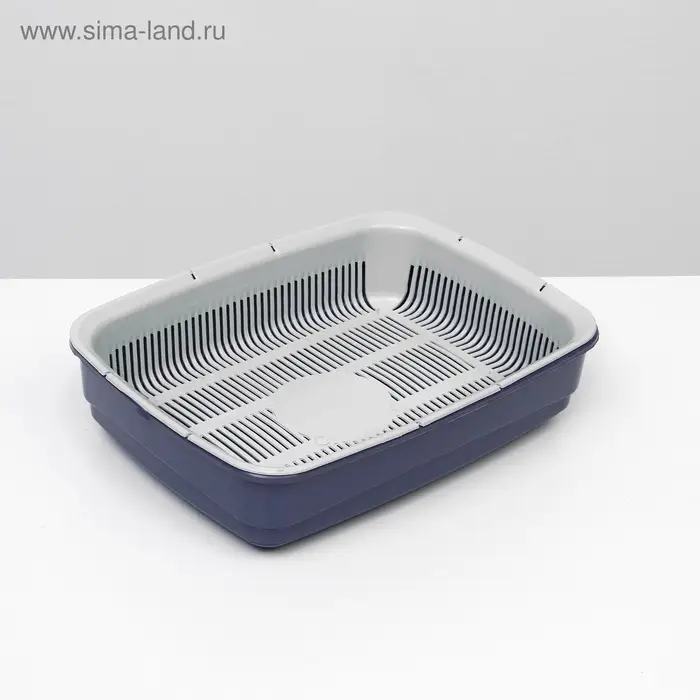 Лоток большой с сеткой Atlantis &laquo;Стандарт&raquo;, 42&times;31&times;10 см, фиолетовый