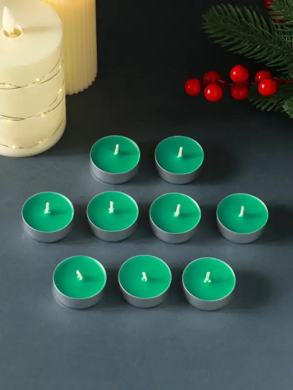 Набор свечей ароматических чайных &laquo;Хвойная иголка&raquo;, 9 шт.