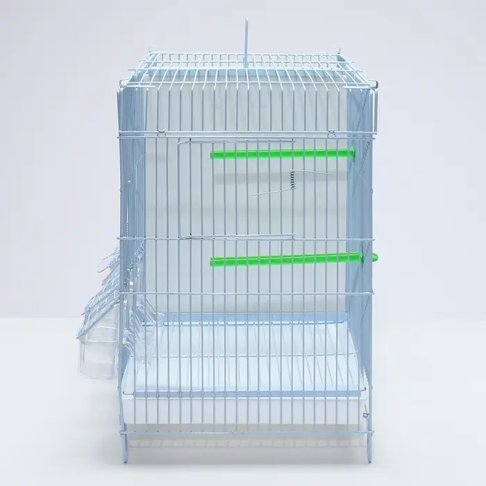 Клетка для птиц пролётная укомплектованная Bd=5/2w, 62&times;27&times;40 см, белая