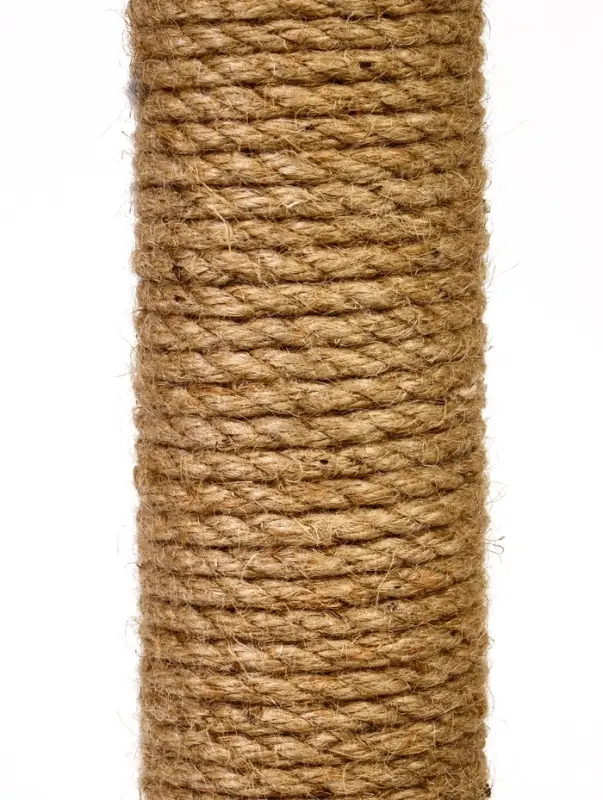 Когтеточка-столбик Petmil &laquo;Релакс&raquo;, 60&times;35&times;35 см, с полкой - лежанкой и игрушкой, джут, бежевая